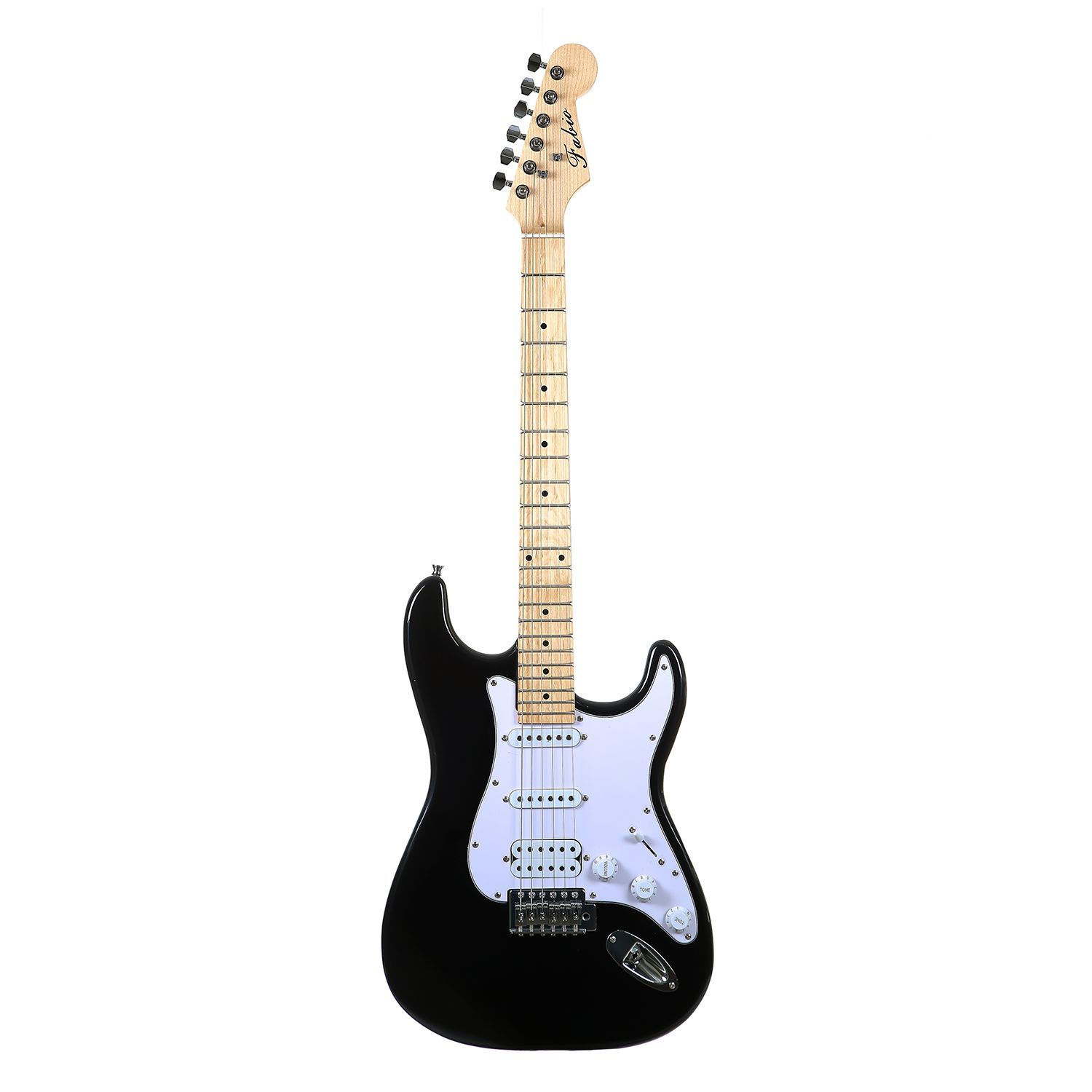 Fabio ST200 BK Электрогитара, форма Stratocaster, с чехлом