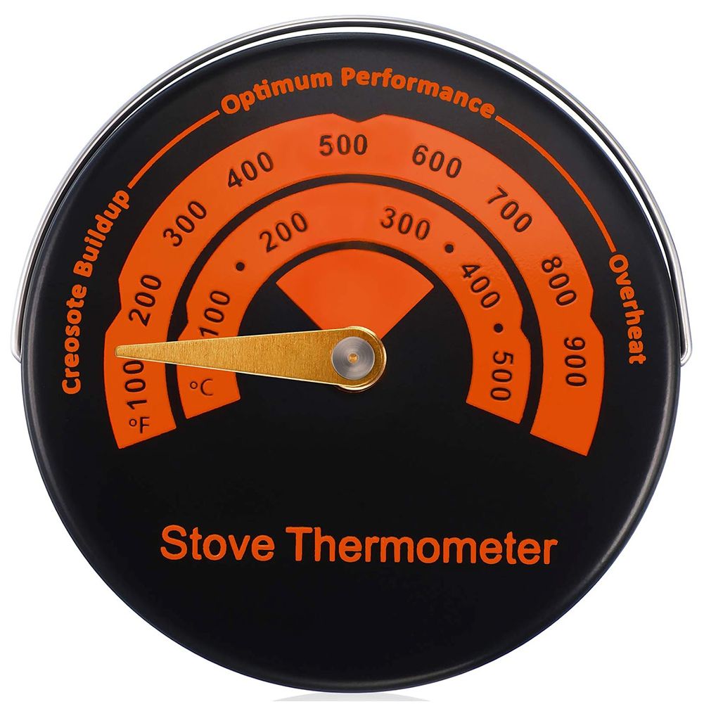 1 шт Вентилятор для дровяной печи с 6-Оранжевый термометр