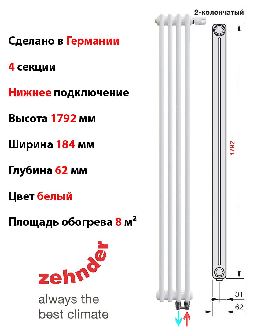 Настенные трубчатые радиаторы купить на OZON по низкой цене