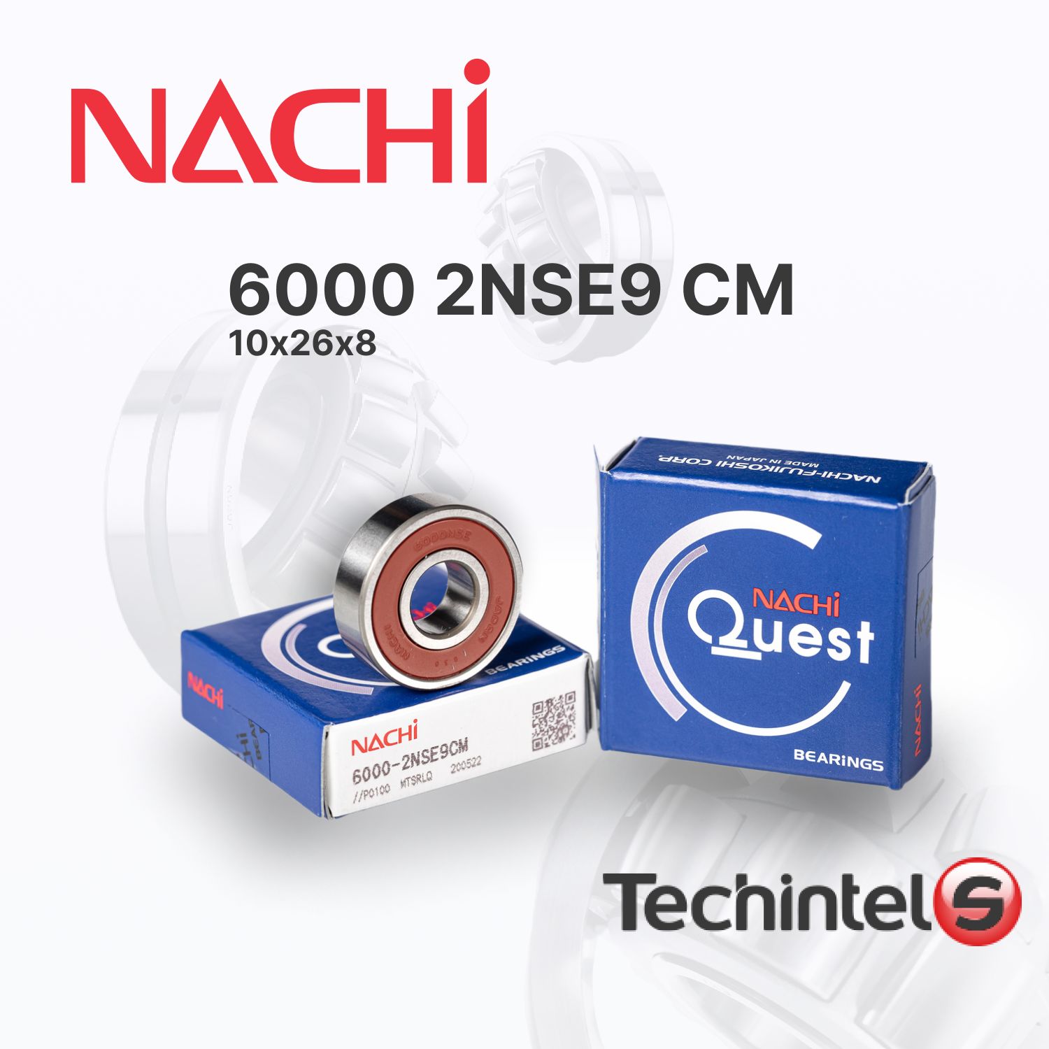 ПодшипникNACHI60002NSE(2RS)10х26х8