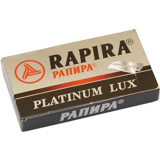 Сменные лезвия классические Rapira Platinum Lux, с платиновым напылением, 3х5 шт