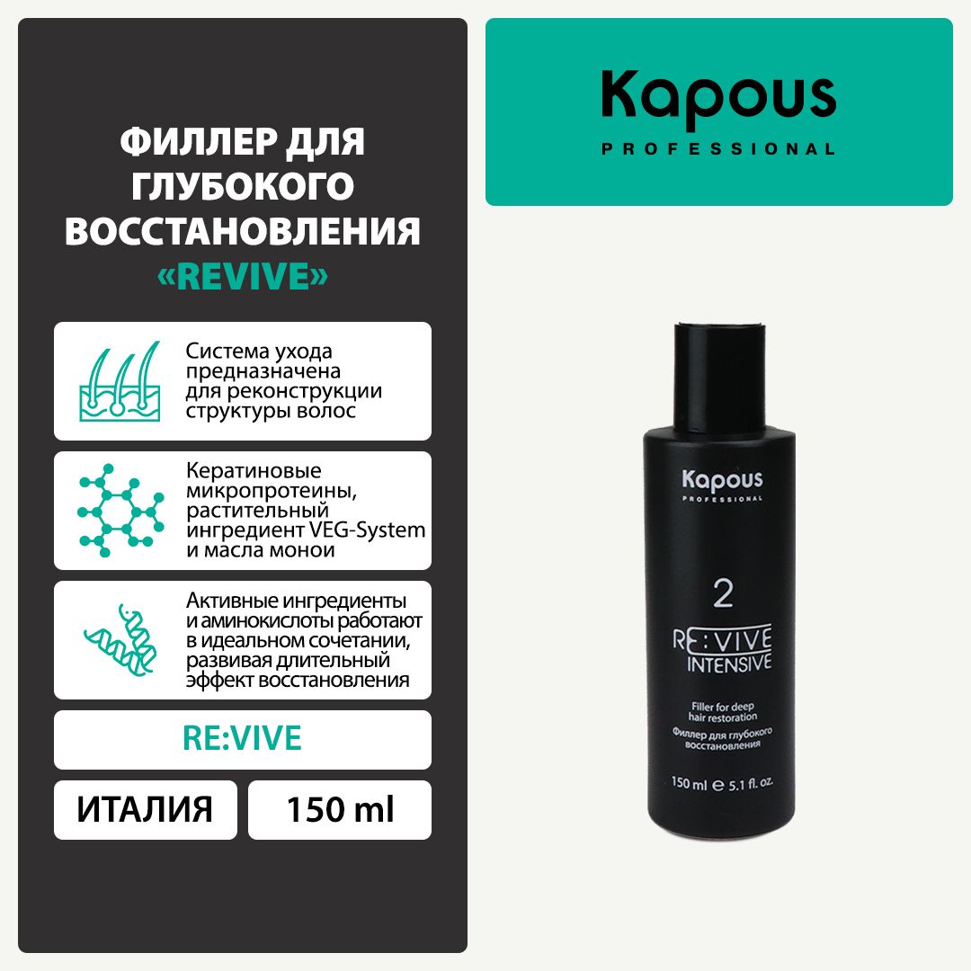 Филлер для глубокого восстановления Re:vive Kapous, 150 мл