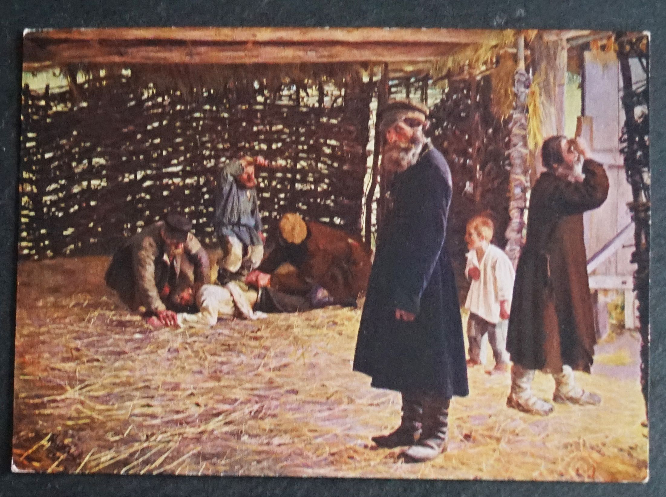 Дети холопов. Орлов н.в. «Недавнее прошлое (перед поркой)», 1904 год.. Крепостные крестьяне в России.