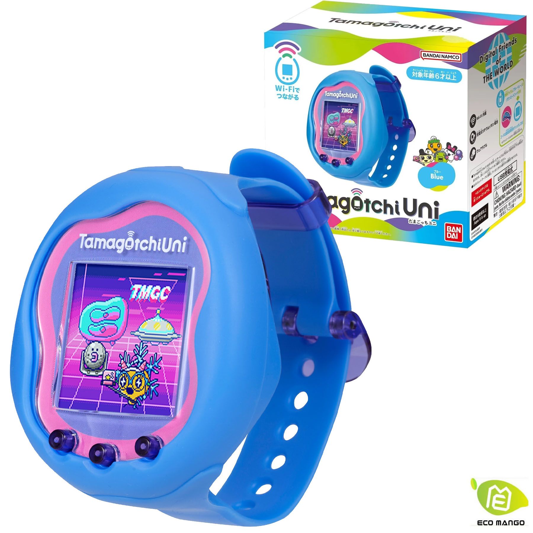 виртуальный питомец Bandai Tamagotchi Uni, Японская упаковка, синий