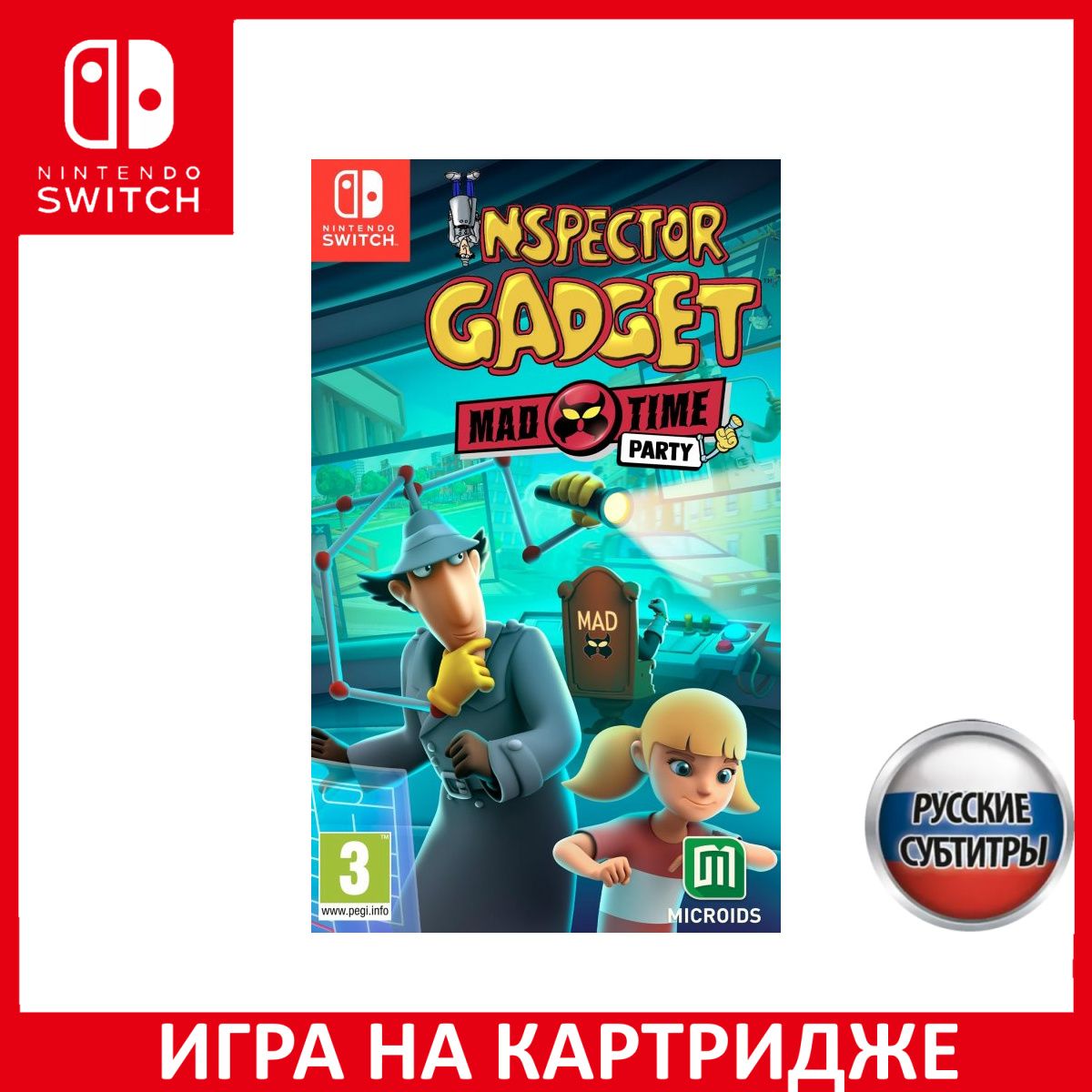 Игра Inspector Gadget Mad Time Part (Nintendo Switch, Русские субтитры)  купить по низкой цене с доставкой в интернет-магазине OZON (1324406558)