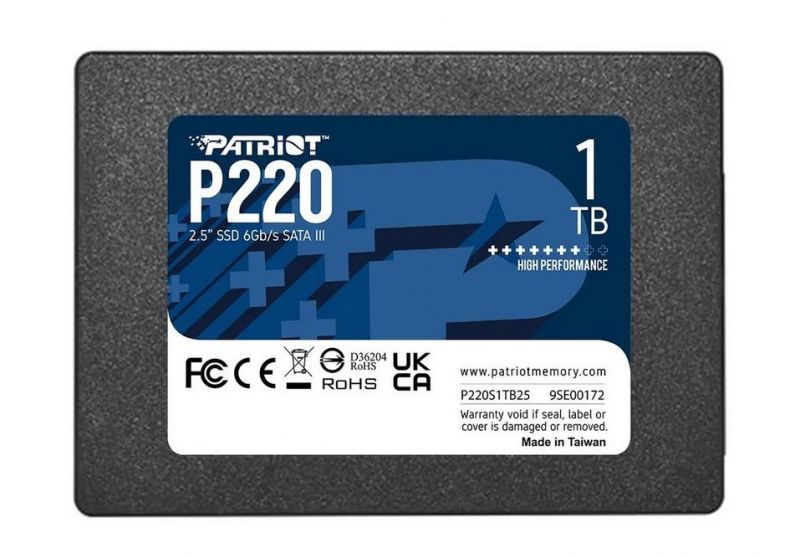 PatriotMemory1ТБВнутреннийSSD-дискP220(P220S1TB25)