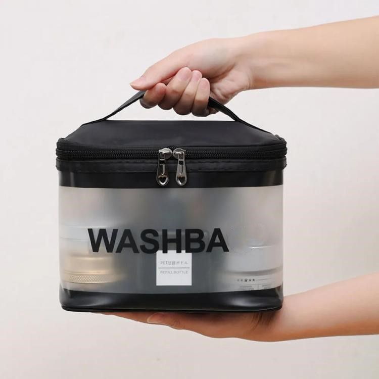 Косметичка Washba черная 21х16х14 см