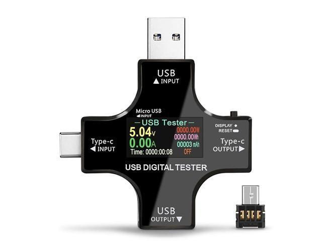 Тестерзарядногоустройствамногофункциональный12в1(USB-USB/Type-C/Micro)