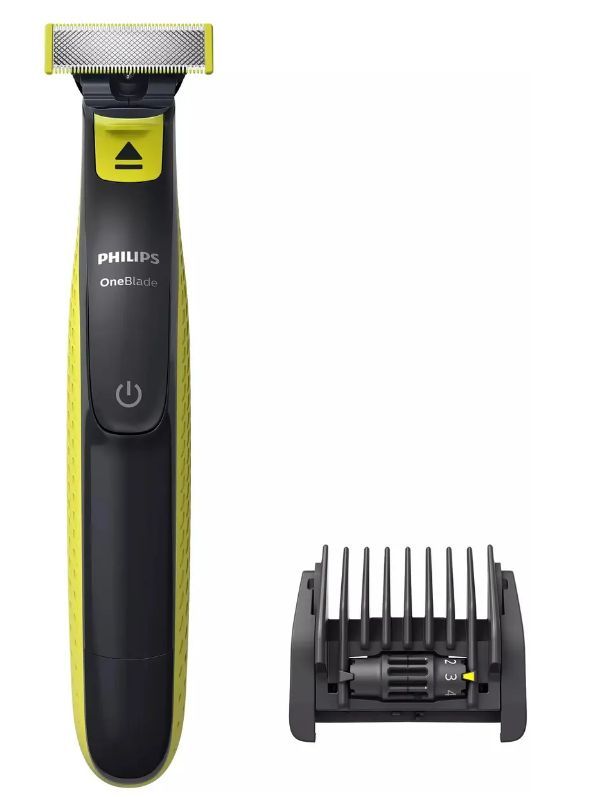 ТриммердлябородыиусовPhilipsOneBladeQP2721/20,Black/Green