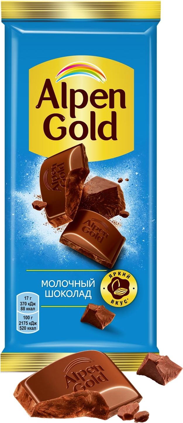 ШоколадAlpenGoldмолочный,85г