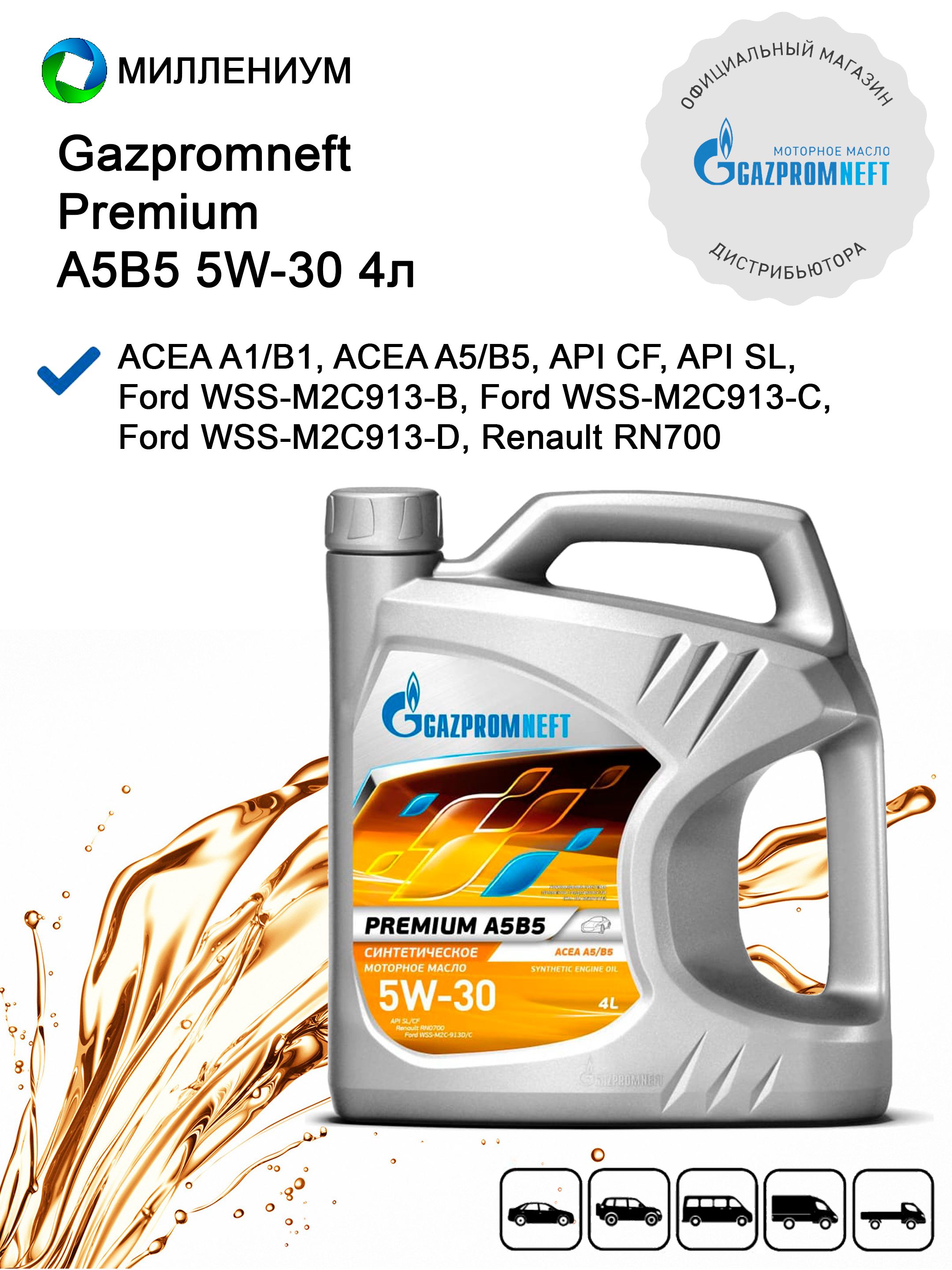 Gazpromneft Premium A5 B5 5w 30 Купить