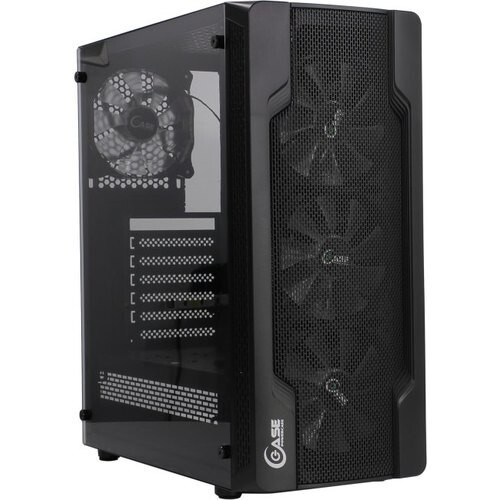 Powercase CMIXB-F4 Корпус Mistral X4 Mesh, Tempered Glass, 4x 120mm fan, чёрный, ATX (CMIXB-F4)  #1