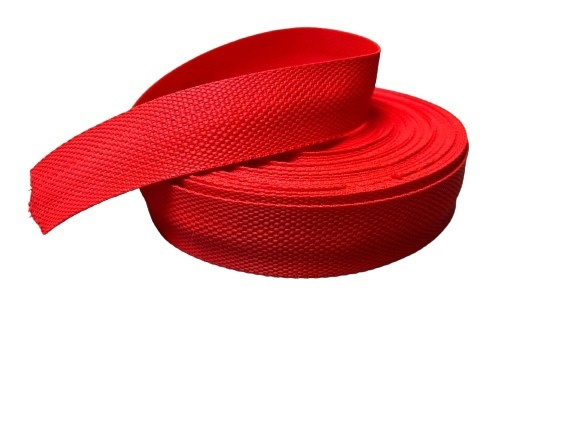 Лента окантовочная / стропа ременная 30 мм, цвет Красный, 7 метров  #1