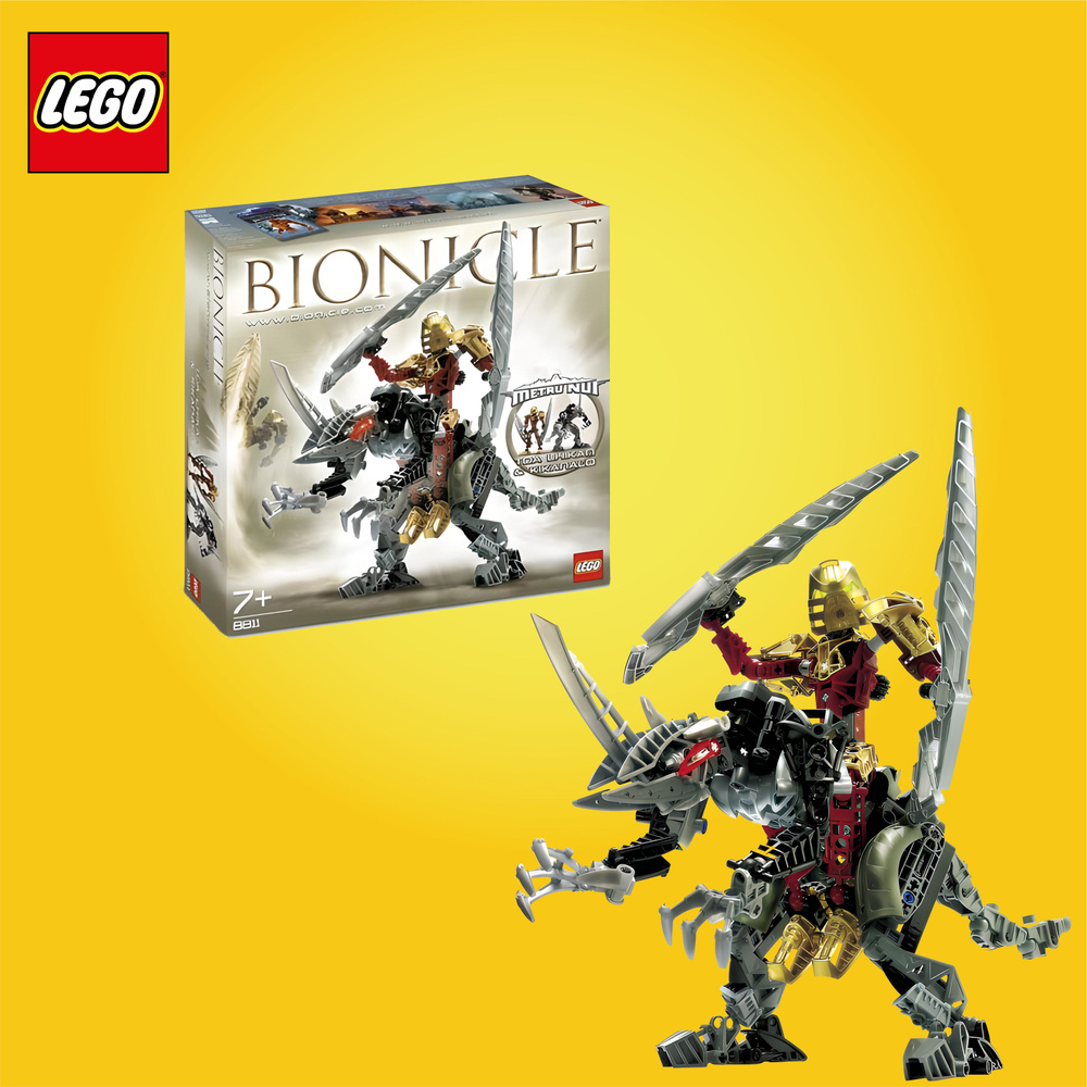 Конструктор LEGO BIONICLE 8811 Toa Lhikan & Kikanalo набор лего бионикл ...