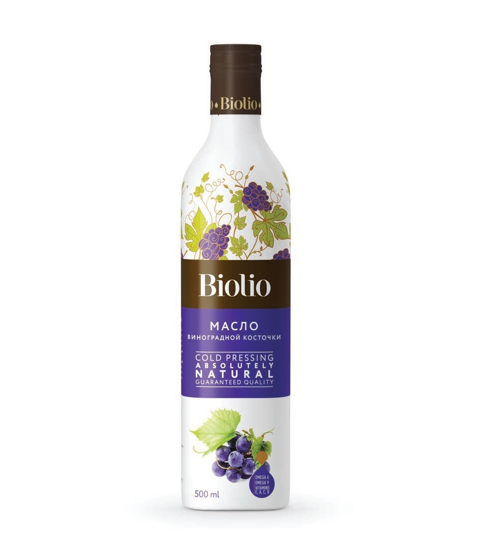 Масло виноградное рафинированное BIOLIO, 500 мл — купить в интернет ...