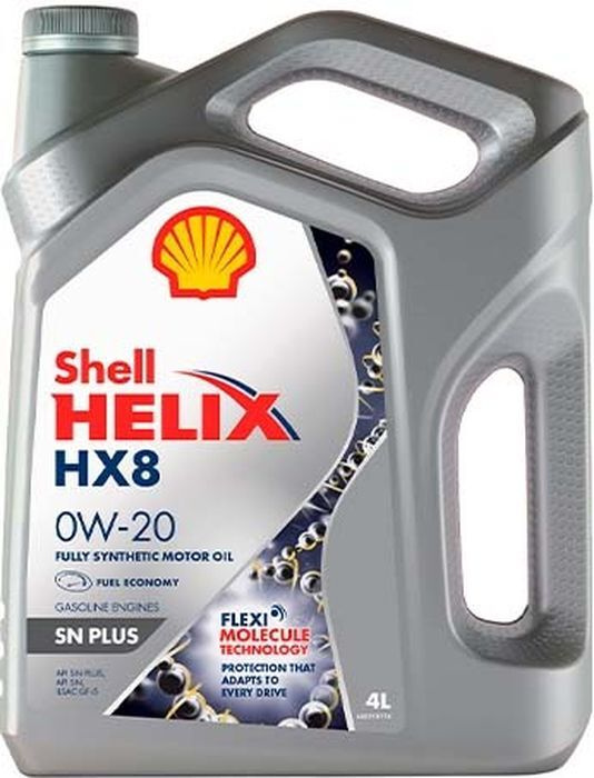 Моторное масло Shell HELIX HX8 SYNTHETIC SN PLUS 0W-20 Синтетическое 4 л #1