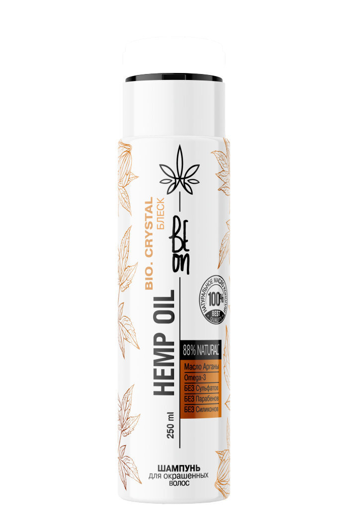 Beon Бессульфатный шампунь для окрашенных волос Блеск и Питание, защита цвета с комплексом органических #1