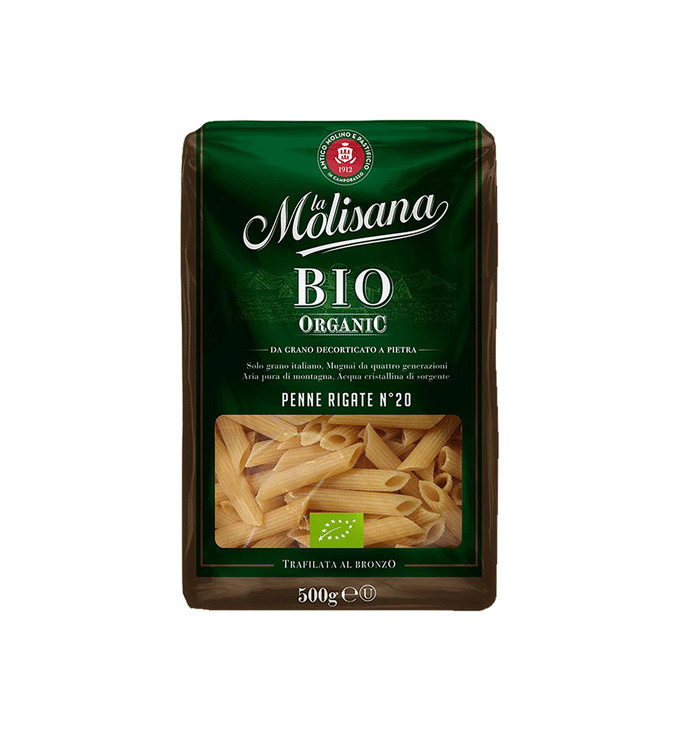 Макароны рифленые La Molisana №20 BIO (Ла Молисана БИО) перья, 500 гр ...