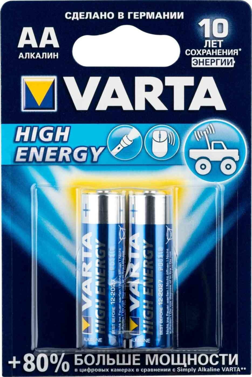 Varta high energy. Батарейки Энерджи АА r6 2 шт. Элементы питания большой мощности. Батарейка момент Energy АА 2шт. Хай Энерджи.