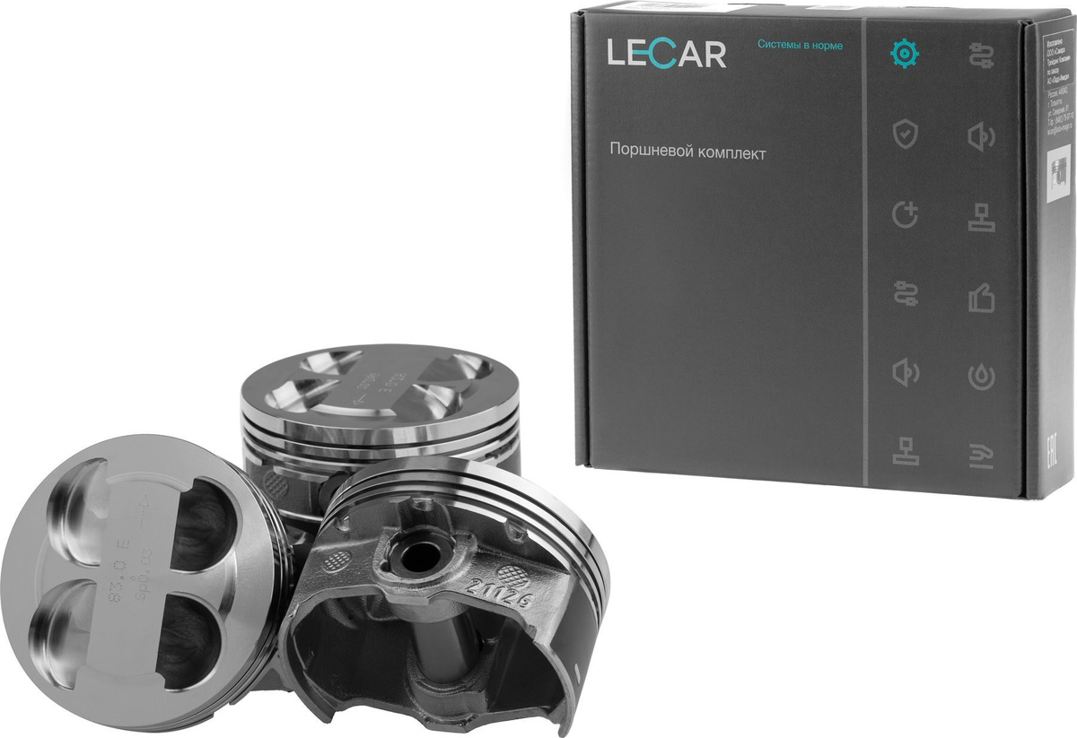 Комплект поршней 21126 (4 поршня + 4 пальца) рем. размер 83,0 Кл. E (дв ...