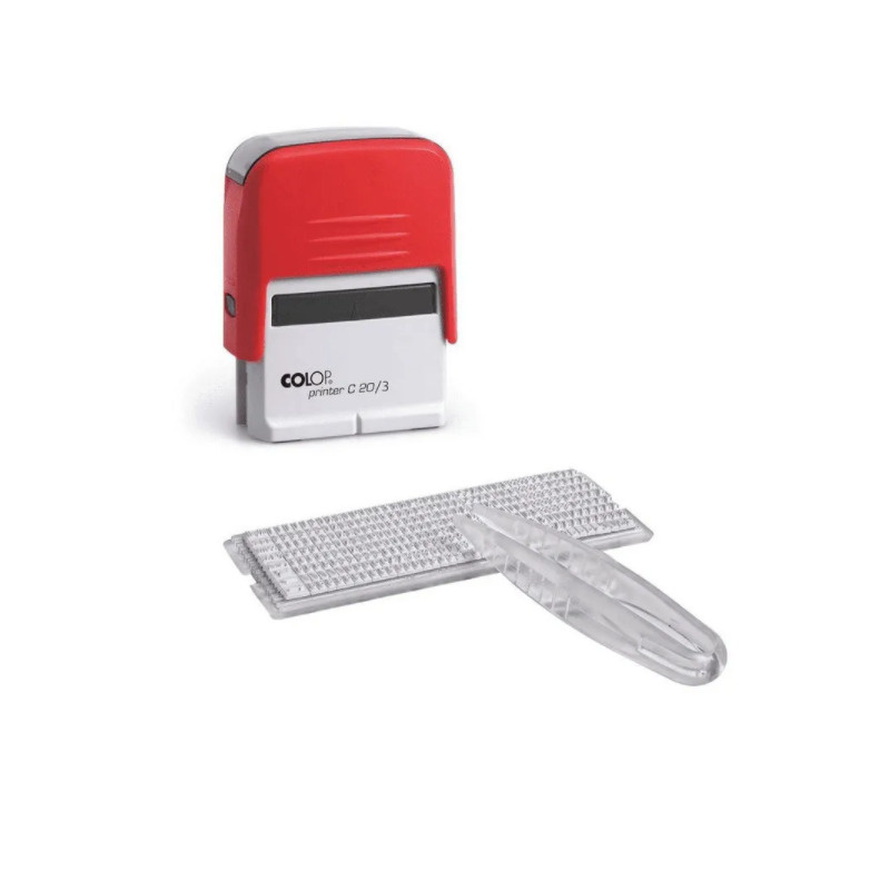 Штамп самонаборный Colop Printer C20/3-Set пластиковый 3 строки ...