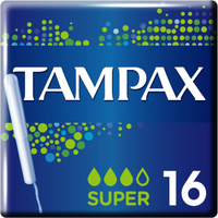 Тампоны с аппликатором TAMPAX  Super, 16 шт.. Спонсорские товары