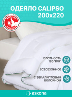 Одеяло ASKONA Евро 200x220 см, Всесезонное, Зимнее, с наполнителем Эвкалиптовое волокно. Спонсорские товары