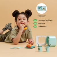 331865, Игрушка Happy Baby, микроволновая печь LUNCH TIME, электронная, микроволновка детская, новогодний подарок, mint. Спонсорские товары