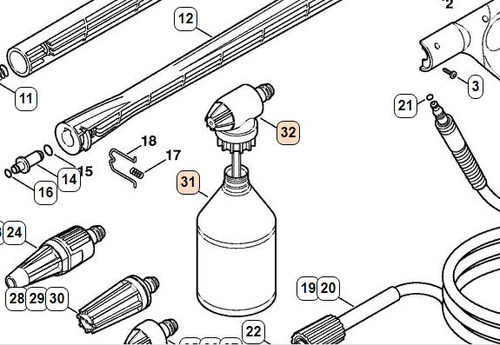 Stihl re 98 схема