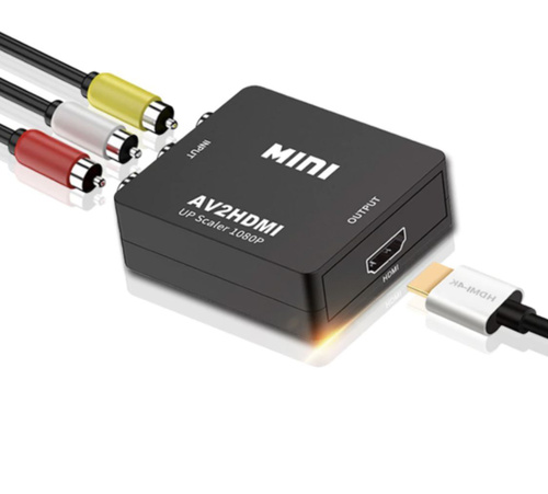 Mini AV to HDMI Converter, 1080P for TV/PC/ PS3/ STB/Xbox