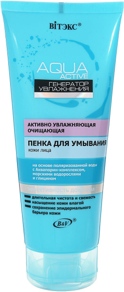 Витэкс Аква Актив АктивнУвлажняющая очищающ ПЕНКА для умывания кожи ...