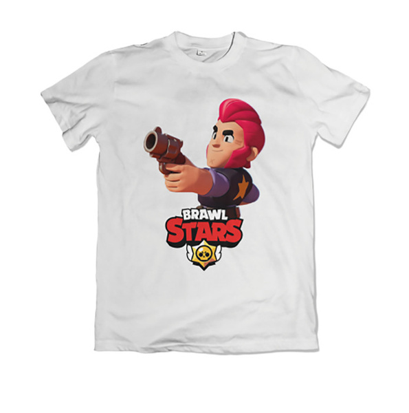 Футболка Brawl Stars, размер 110, цвет белый, Трикотажное полотно 50% ...