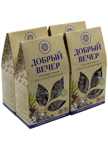 Чай черный Фабрика здоровых продуктов "Добрый вечер" Восстанавливающий ...