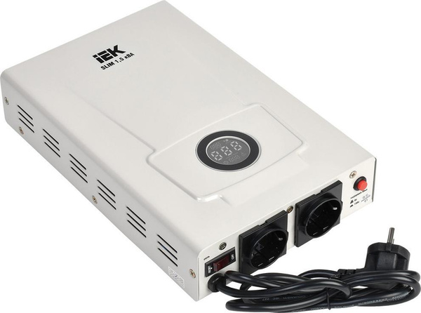Стабилизатор напряжения IEK SLIM 1кВА настенный однофазный купить на ...
