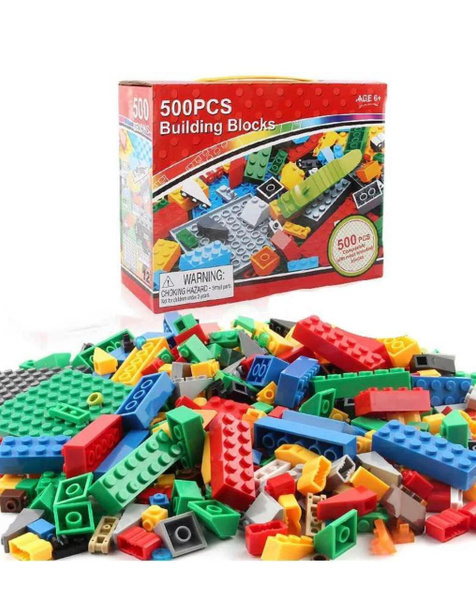 Развивающий конструктор пластиковый Building Blocks 500 деталей ...