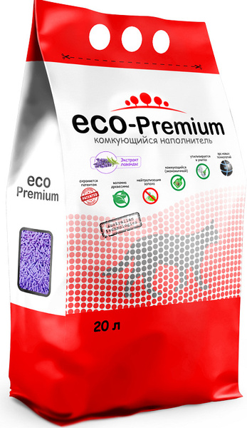 ECO-Premium Наполнитель Древесный Комкующийся Лаванда 7600г. - купить с ...