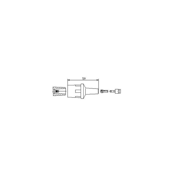 BR-13551 наконечник провода высоковольтного MB W202/W124/W210/W140/Vito ...