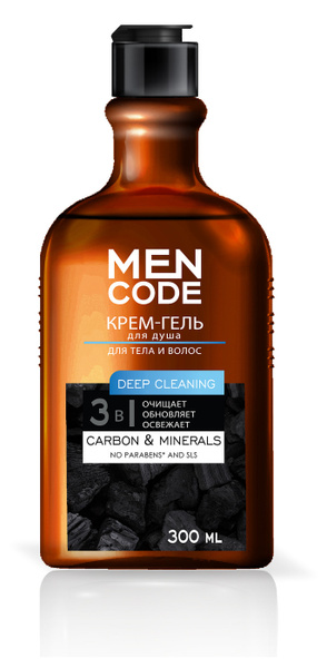 MEN CODE Средство для душа, гель, 300 мл - купить с доставкой по ...