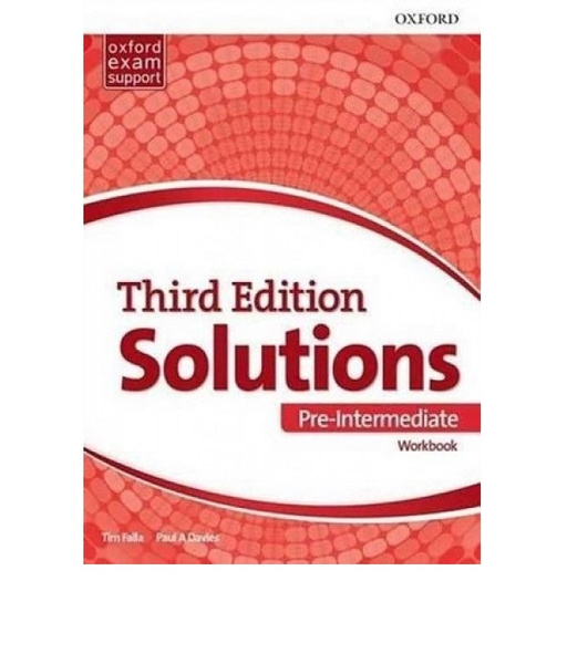 Third solutions pre intermediate workbook. Solutions pre-Intermediate Workbook.