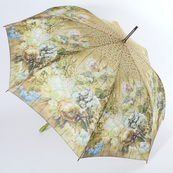 Зонт TRUST, Полный автомат, Трость, бежевый, зеленый купить по низкой ...