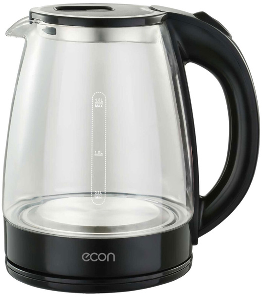 Купить электрический чайник ECON ECO-1845KE, Пластик/стекло по низкой ...
