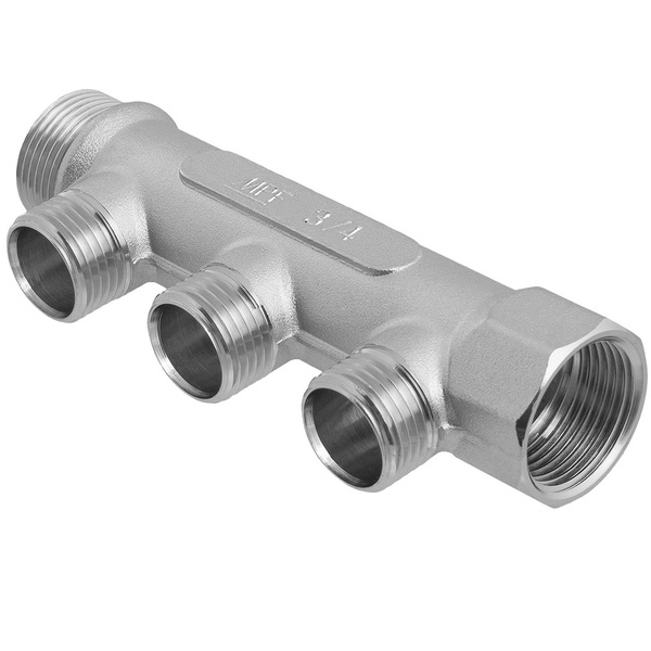 Коллектор 3/4" в/н на 3 выхода 1/2" н, под евроконус MPF - купить в ...