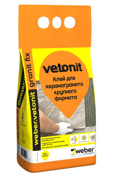 Клей для плитки Weber.Vetonit Granit fix, Высокая влагостойкость купить ...
