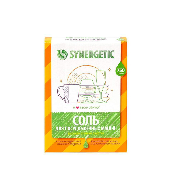 Synergetic Соль высокой степени очистки для посудомоечных машин 0.75 кг ...