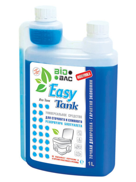 Универсальное средство BIOBAC для биотуалета EASY TANK с дозатором, 1 л ...