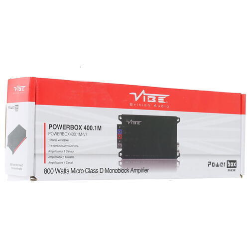 Усилитель звука автомобильный VIBE POWERBOX400.1M-V7 одноканальный для ...