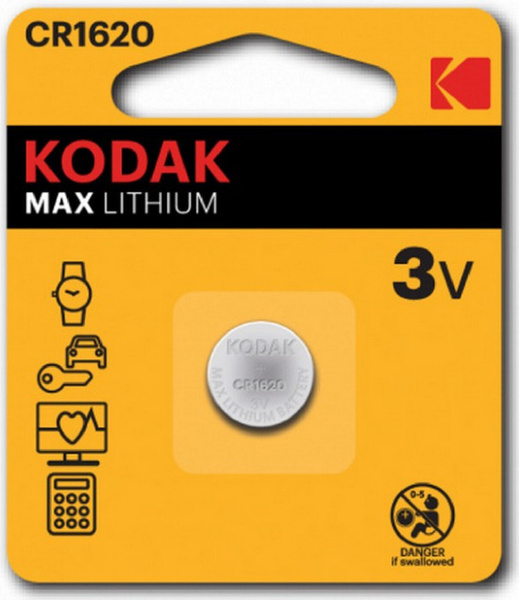 Батарейка литиевая Kodak CR1620 1шт - купить с доставкой по выгодным ...