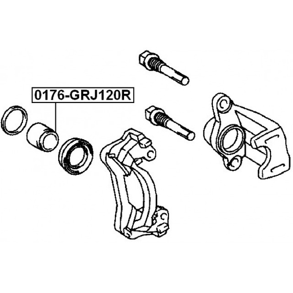 Поршни суппортов прадо 120. 0176-Grj120r. Поршень суппорта 2 шт FEBEST 0176-nze121. Тормозные поршни на ленд Крузер 100. 0175-Grj200r.