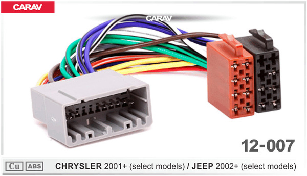 Штатный ISO разъем для магнитол Chrysler, Jeep. Carav 12-007. - купить ...
