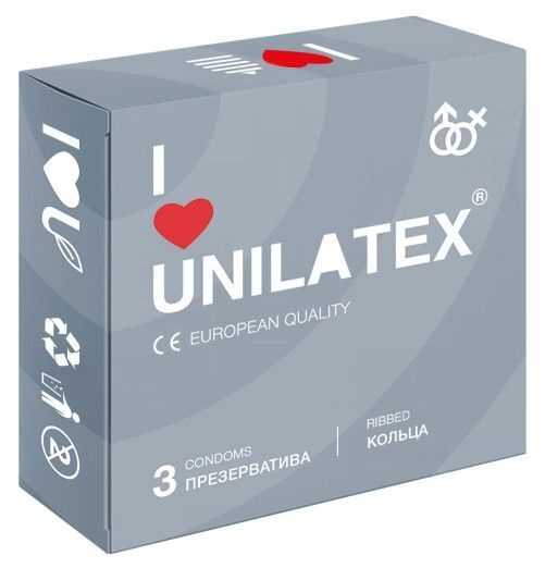 Unilatex Презервативы с рёбрами Unilatex Ribbed - 3 шт. купить на OZON ...